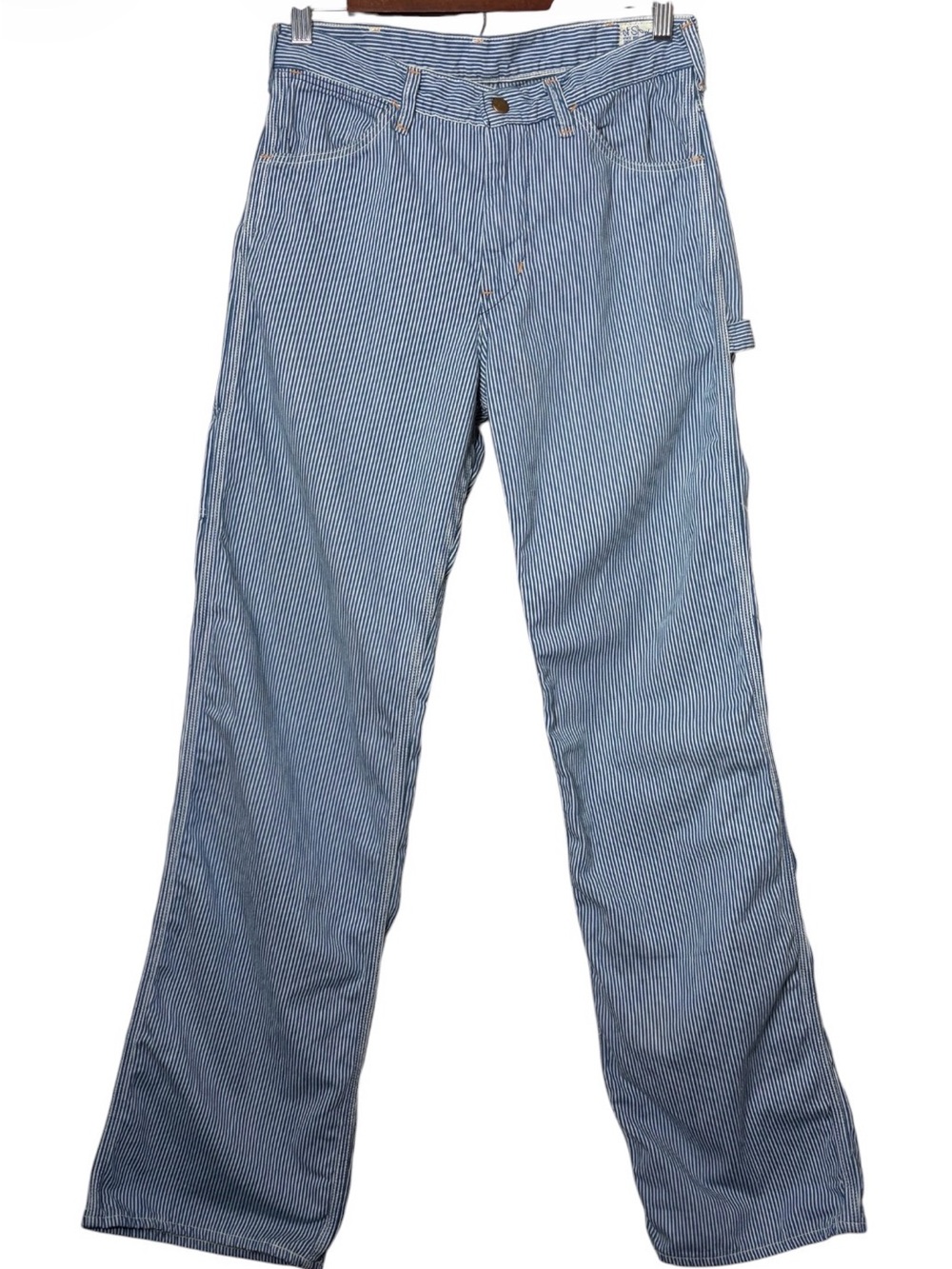 orSlow Japanese Denim Hickory Stripe Painter Pants Size 2 Japanese/ 28” waist